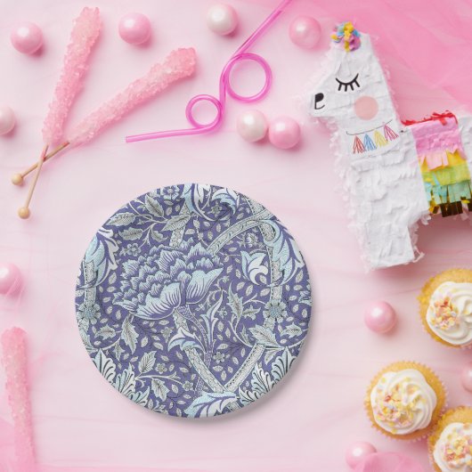 Assiettes En Carton William Morris Windrush fleurs bleues (Fête)