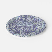 Assiettes En Carton William Morris Windrush fleurs bleues (Angle)