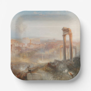 Assiettes En Carton William Turner British - Moderne Rome-Campo Vaccin