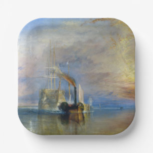 Assiettes En Carton William Turner - Le Fighting Temeraire