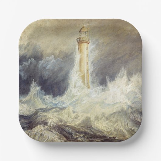 Assiettes En Carton William Turner - Phare de Bell Rock (Recto)