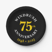 Assiettes En Carton Windrush 75e anniversaire (Devant)