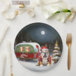 Assiettes En Carton Winter Bulldog Caravan Christmas Adventure<br><div class="desc">Laissez-vous tenter par la magie d'une nuit d'hiver enneigée alors qu'une caravane glisse gracieusement à travers le paysage illuminé par la lune. La beauté sereine de la neige scintillante et l'éclat enchanteur de la lune créent une scène captivante, promettant une aventure de Noël inoubliable remplie de chaleur, de joie et...</div>