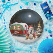 Assiettes En Carton Winter Bulldog Caravan Christmas Adventure (Fête)