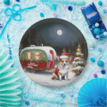 Assiettes En Carton Winter Corgi Caravan Christmas Adventure<br><div class="desc">Laissez-vous tenter par la magie d'une nuit d'hiver enneigée alors qu'une caravane glisse gracieusement à travers le paysage illuminé par la lune. La beauté sereine de la neige scintillante et l'éclat enchanteur de la lune créent une scène captivante, promettant une aventure de Noël inoubliable remplie de chaleur, de joie et...</div>
