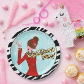 Assiettes En Carton "Winter DIVA" (Fête)