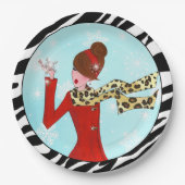 Assiettes En Carton "Winter DIVA" (Devant)