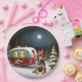 Assiettes En Carton Winter Doberman Caravan Christmas Adventure (Fête)