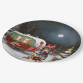 Assiettes En Carton Winter Doberman Caravan Christmas Adventure (Angle)