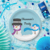 Assiettes En Carton Winter is Snowy: (Fête)