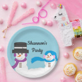 Assiettes En Carton Winter is Snowy: (Fête)