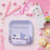 Assiettes En Carton Winter Mountain Bachelorette Weekend Custom  (Fête)