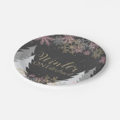 Assiettes En Carton Winter Onederland Party Plaques premier anniversai (Angle)