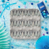 Assiettes En Carton Winter Pines & Holiday Sentiments (Fête)