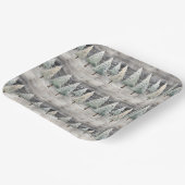 Assiettes En Carton Winter Pines & Holiday Sentiments (Angulaire)