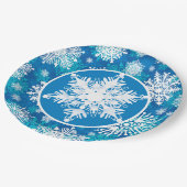 Assiettes En Carton Winter Wonderland (Angle)