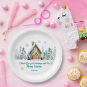 Assiettes En Carton Winter wonderland Gingerbread (Fête)
