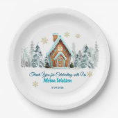 Assiettes En Carton Winter wonderland Gingerbread (Devant)