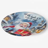 Assiettes En Carton Winter Wonderland Noël Père Noël Baby shower (Angle)