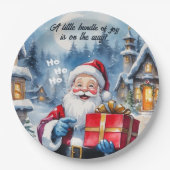 Assiettes En Carton Winter Wonderland Noël Père Noël Baby shower (Devant)