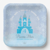 Assiettes En Carton Winter Wonderland Princess Party Plates (Recto)