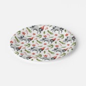 Assiettes En Carton Winter Woodland Raccoons Anniversaire (Angle)