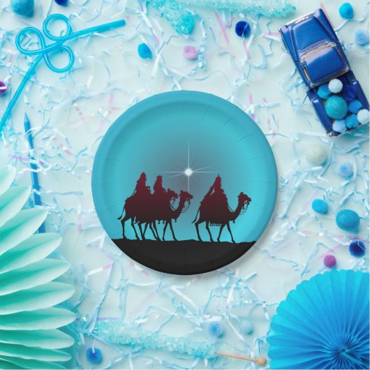 Assiettes En Carton WISEMEN et ÉTOILE par SHARON SHARPE (Fête)