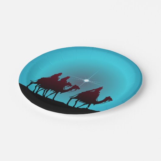 Assiettes En Carton WISEMEN et ÉTOILE par SHARON SHARPE (Angle)