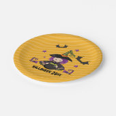 Assiettes En Carton Witch Cauldron Bats Halloween Enfants Halloween Pa (Angle)