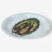 Assiettes En Carton Woden & Fríge : Salutations de Yule (Angle)