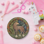 Assiettes En Carton Wolf dans la forêt Art nouveau (Fête)