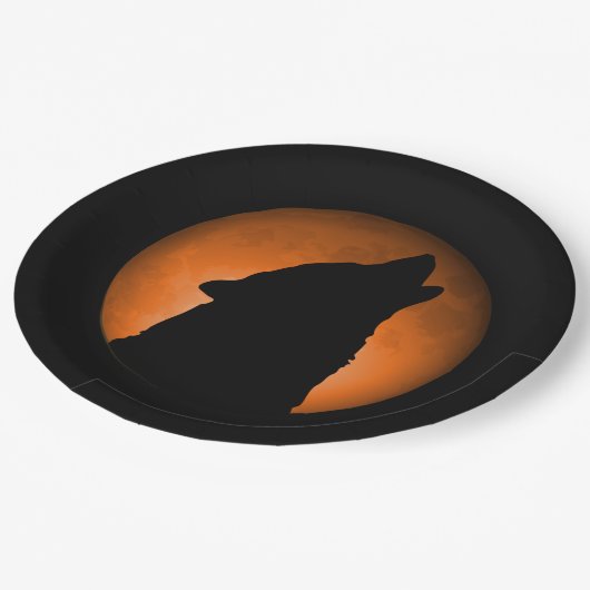 Assiettes En Carton Wolf Moon (Angle)