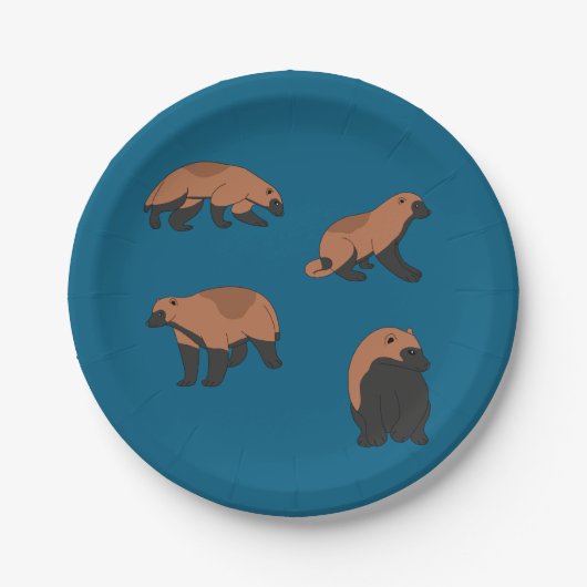 Assiettes En Carton Wolverines (Devant)