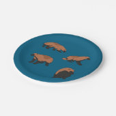 Assiettes En Carton Wolverines (Angle)