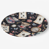 Assiettes En Carton Wonderland Alice Motif (Angle)