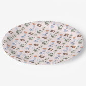 Assiettes En Carton Woodland Adventure Attend le Baby shower de campin (Angle)