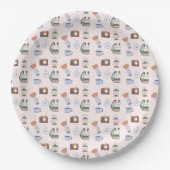 Assiettes En Carton Woodland Adventure Attend le Baby shower de campin (Devant)