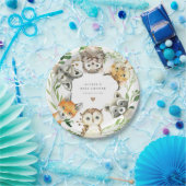 Assiettes En Carton Woodland Animals Baby Shower Paper Plates (Fête)