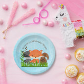 Assiettes En Carton Woodland Créatures Plaques de papier Baby shower (Fête)