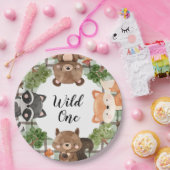 Assiettes En Carton Woodland Paper Plates Wild One Plates (Fête)