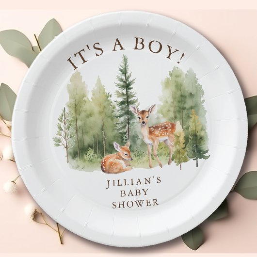 Assiettes En Carton Woodland Wonder Deer