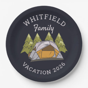 Assiettes En Carton Woodlands Camping Voyage Famille Réunion Personnal