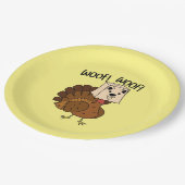 Assiettes En Carton Woof Woof Drôle Thanksgiving diner (Angle)