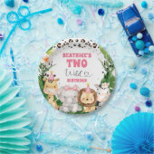 Assiettes En Carton Wreath Cheetah Print Safari Anniversaire Party (Fête)