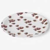 Assiettes En Carton Wreath de Noël (Angle)