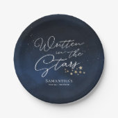 Assiettes En Carton Written in the Stars Bridal Shower (Devant)