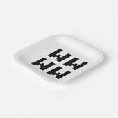 Assiettes En Carton WWWW | LOL Japonais Internet Slang (Angulaire)