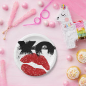 Assiettes En Carton XO XO m'embrasser Plaques papier rétro / BBQ, Fun  (Fête)