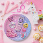 Assiettes En Carton Y2K 2000's Party Plate (Fête)