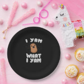 Assiettes En Carton Yam What I Yam Funny Potato Pun Thanksgiving (Fête)